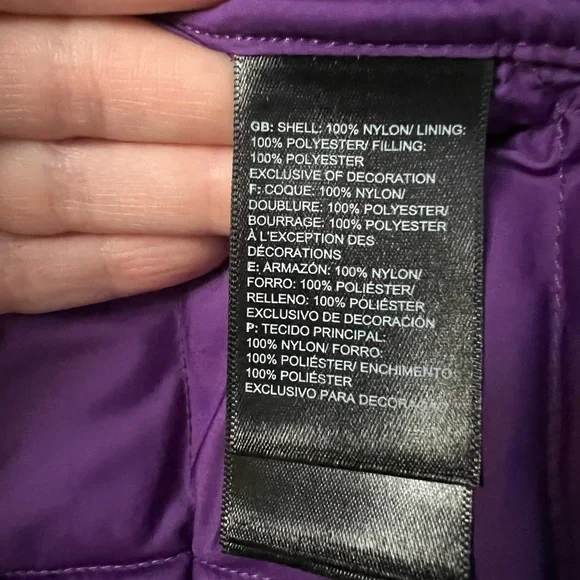New THE NORTH FACE Youth Big Girls ThermoBall Parka in Gravity Purple Size 14/16 - Picture 9 of 12